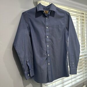 Dillards Classic Club Boy’s Dress Shirt Navy Blue Size 14/16